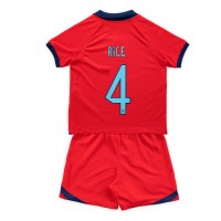 England Declan Rice #4 Udebane Trøje Børn VM 2022 Kortærmet (+ Korte bukser)